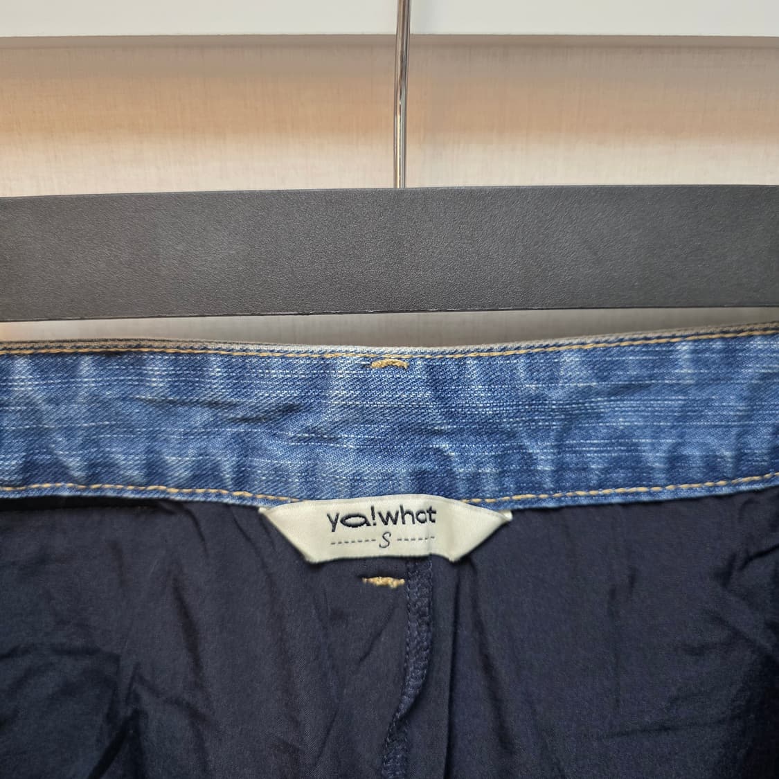YaWhat 엔젤 워싱 데님 스커트  상품이미지6