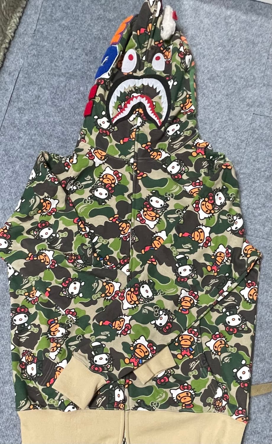 베이프 헬로키티 후드집업 2XL 상품이미지1