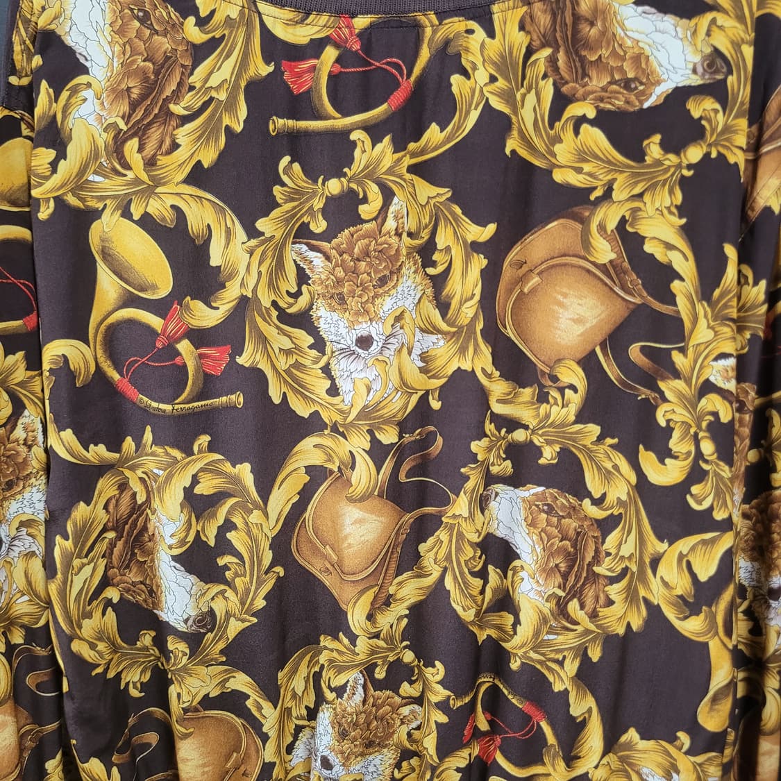 Salvatore Ferragamo 페라가모 실크 셔츠  상품이미지7