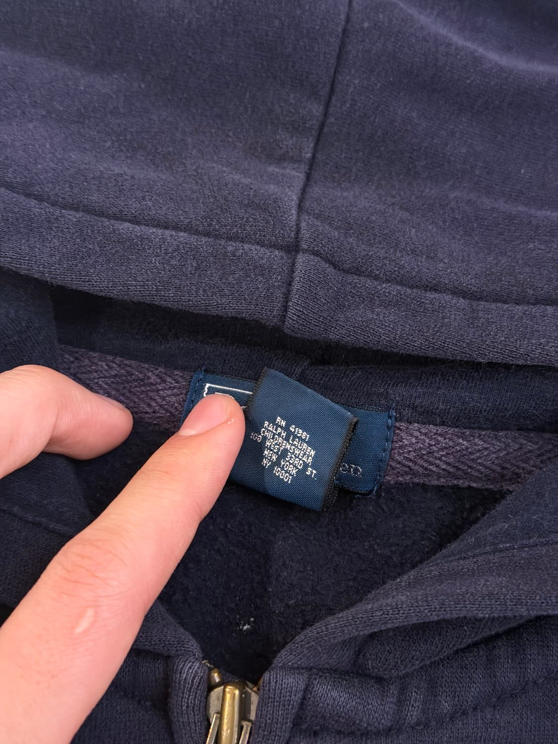 폴로 랄프로렌 포니 후드집업 네이비 상품이미지4