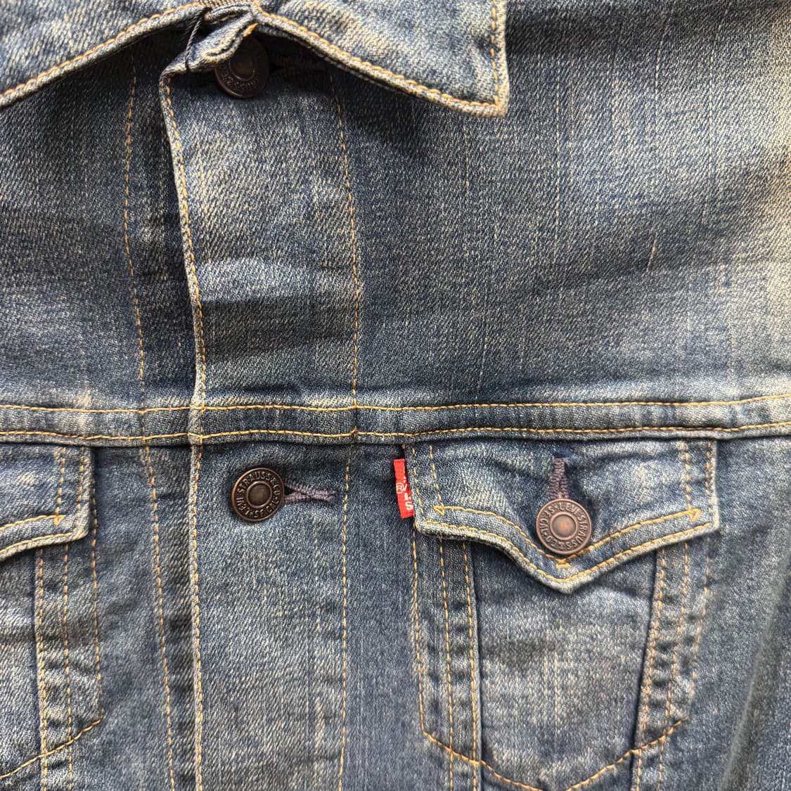 리바이스 데님 자켓 플랩 포켓 레드 로고 탭 디테일 슬림핏 인디고 블루 상품이미지6