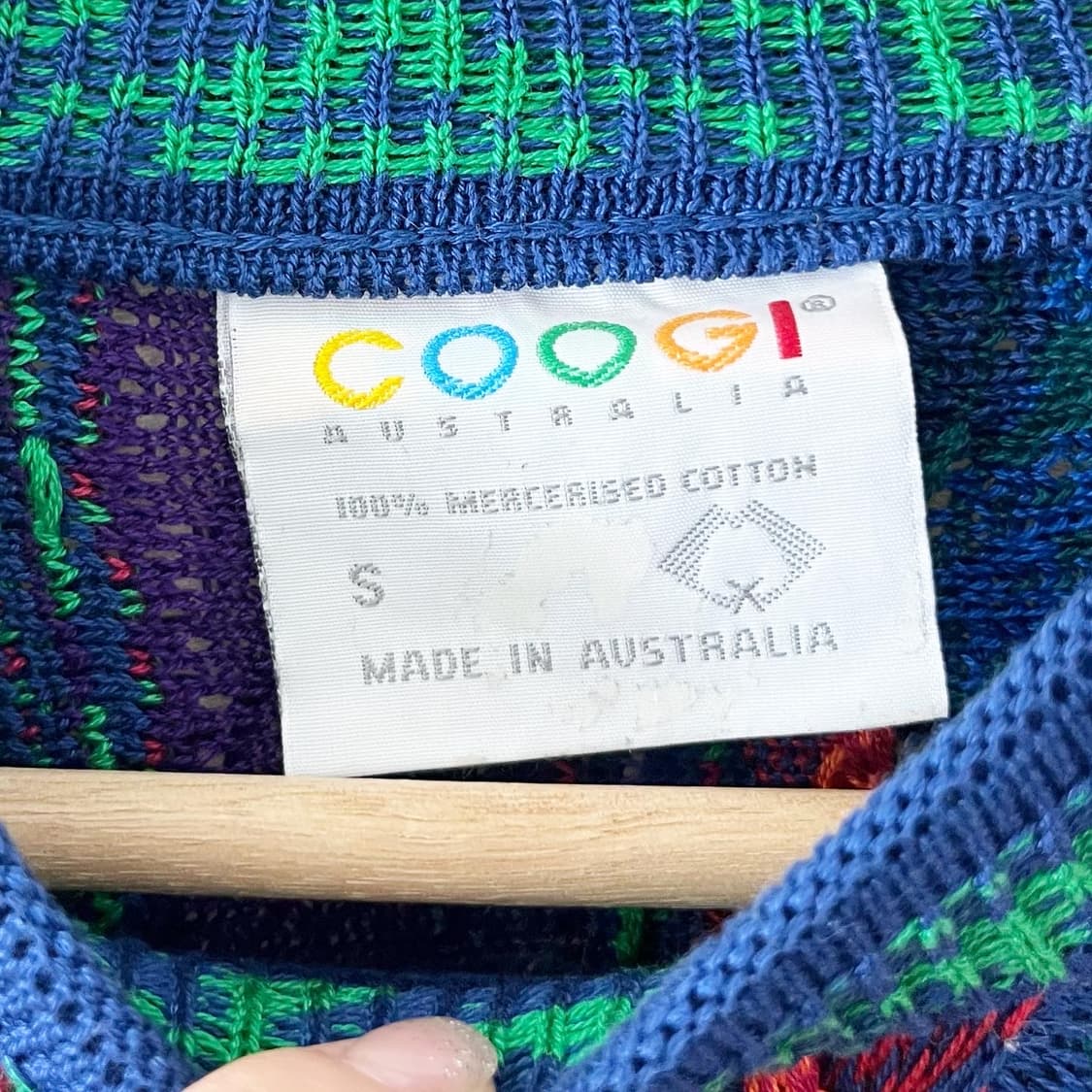 쿠지 멀티컬러 케이블 니트 상품이미지6