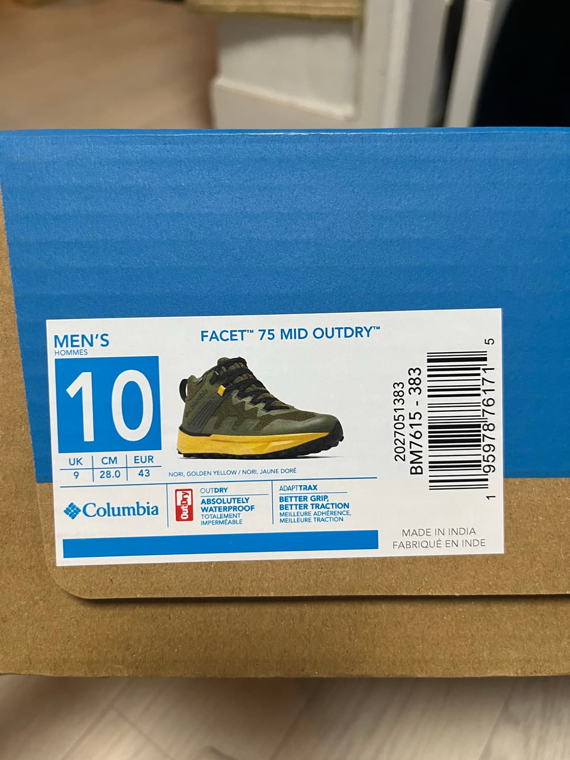 컬럼비아 / 등산화 Facet 75 Mid  Outdry / 280 상품이미지4