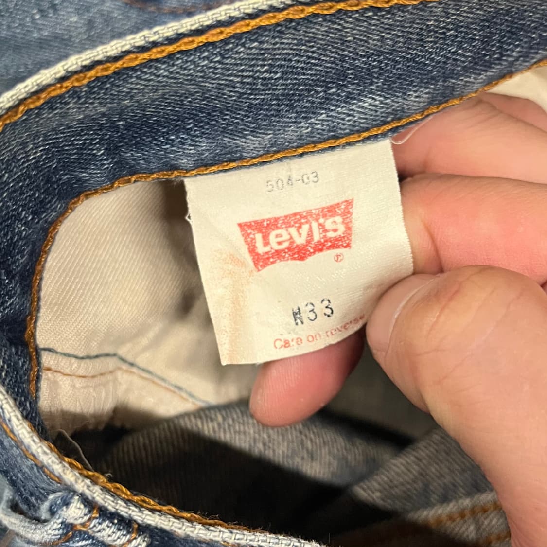 00s Levis504 루즈핏 데님 팬츠 (33”) 상품이미지6