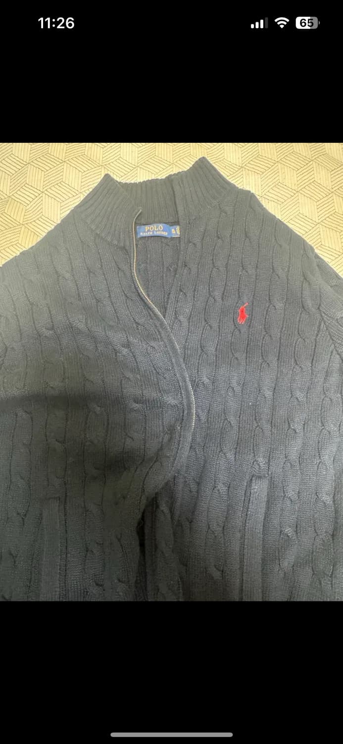 폴로 랄프로렌 케이블 니트집업 XL 상품이미지2
