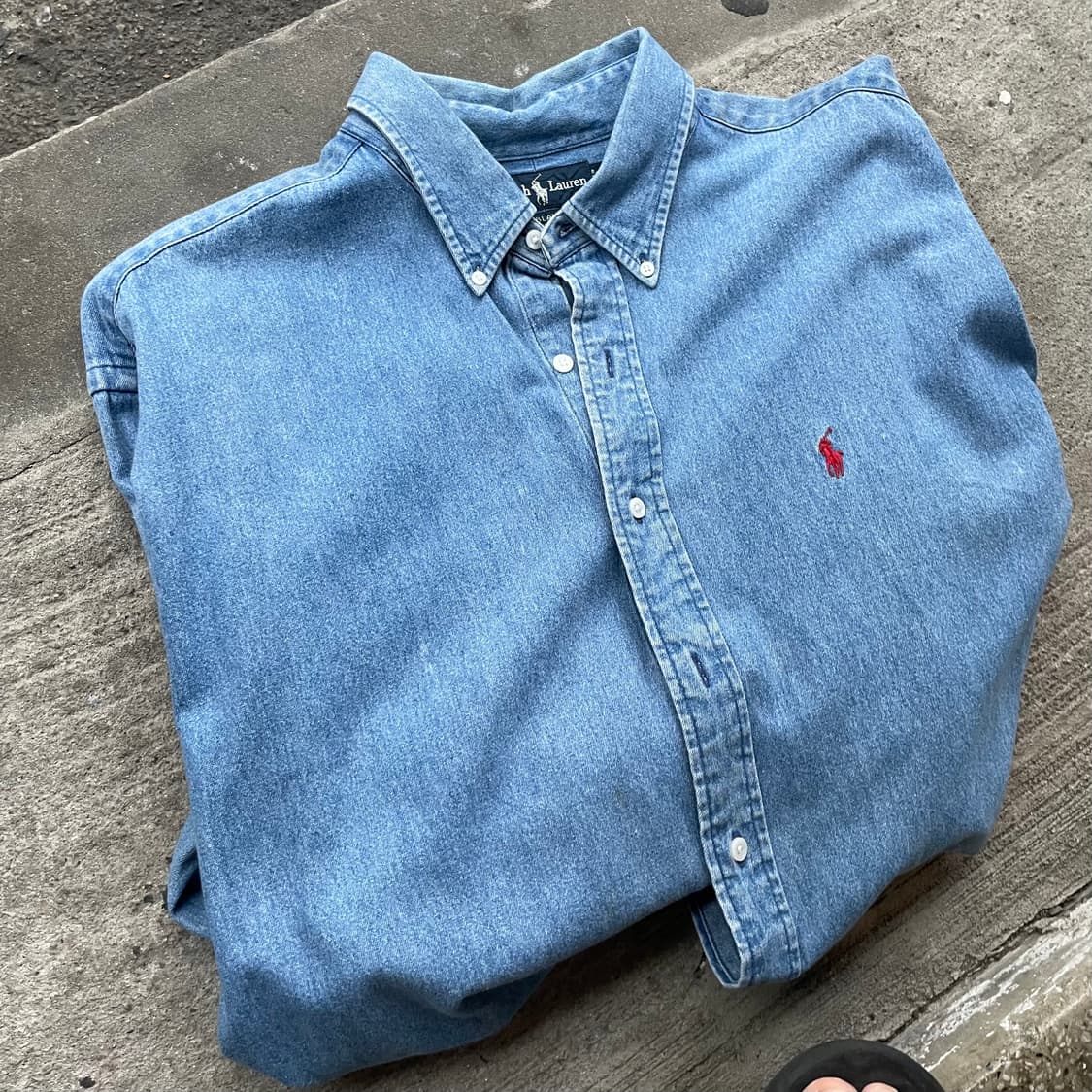 폴로 블레이어 데님셔츠 (115) 상품이미지1