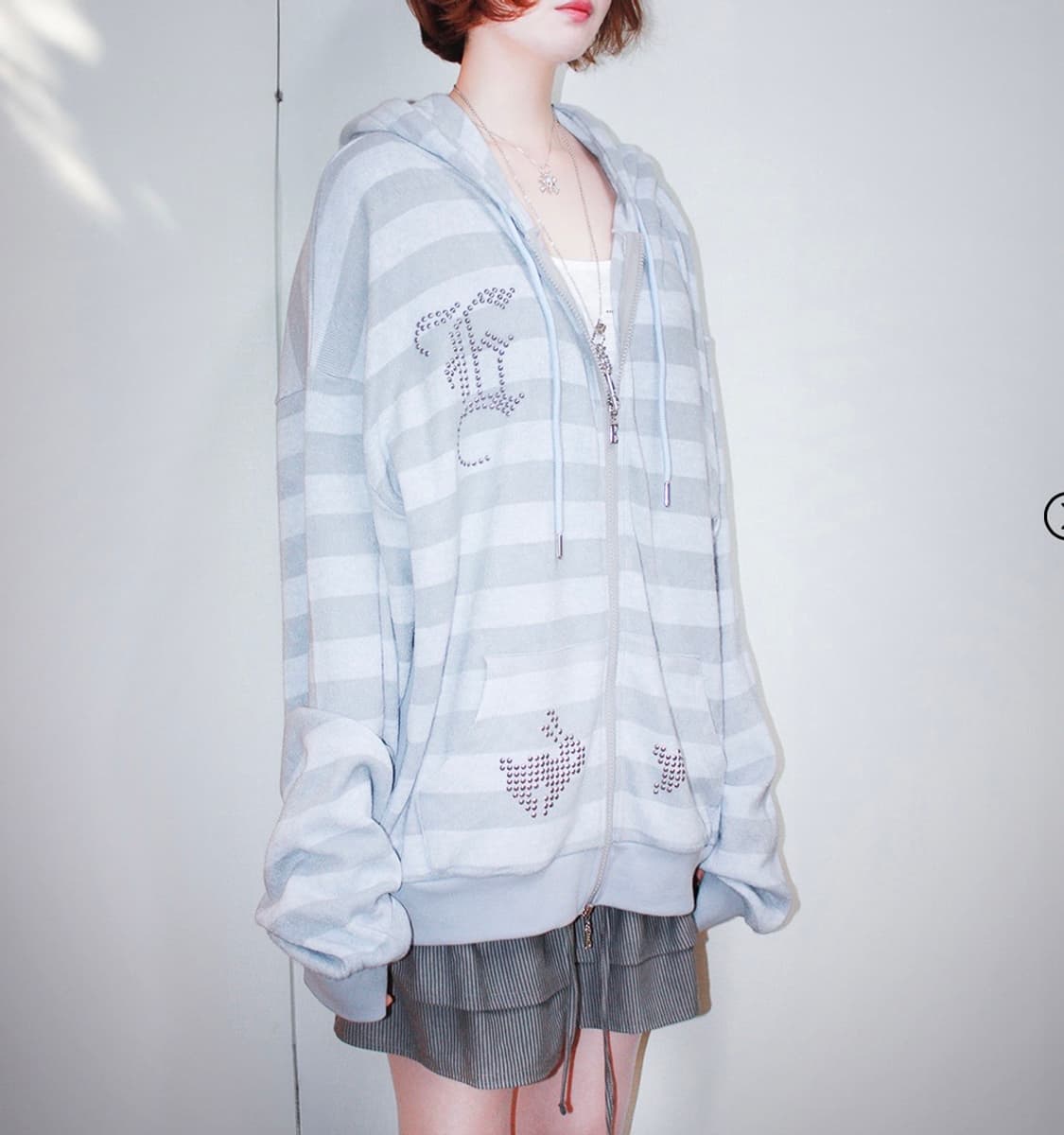 Eessay 에쎄이 하루 후디 스카이블루 상품이미지1