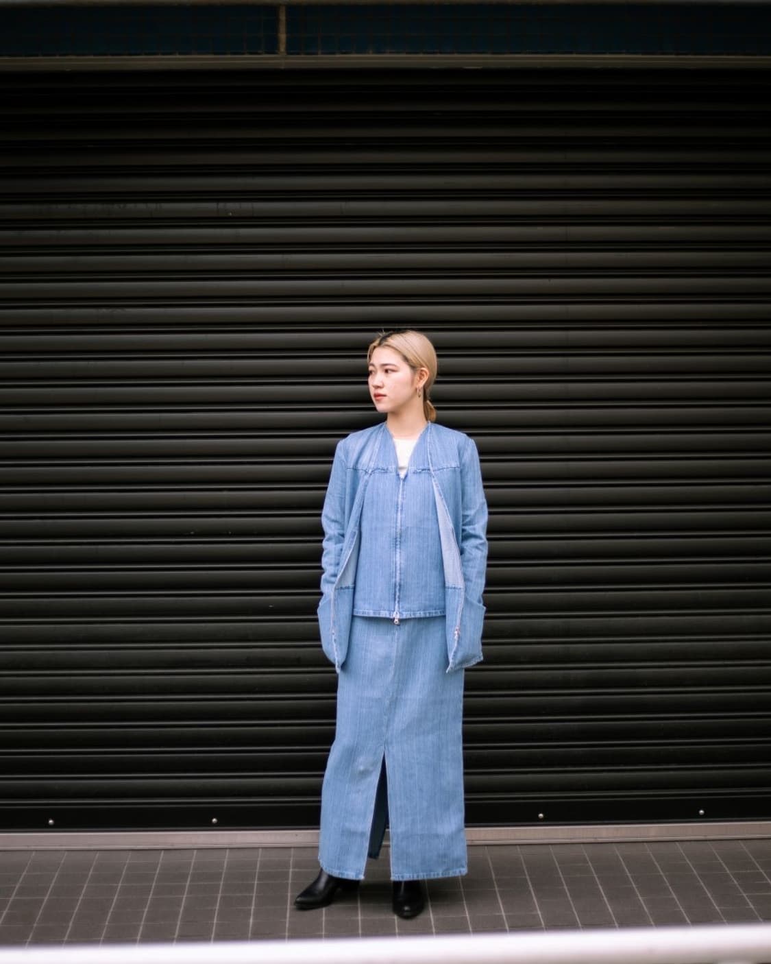 가브리엘라 콜 가먼츠 No.173 데님 집업 베스트 상품이미지5