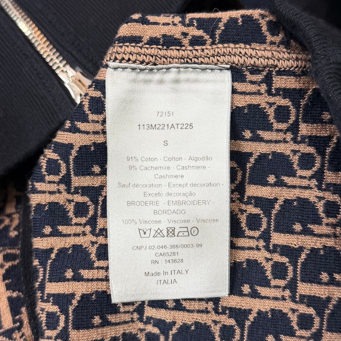 [리오브] 디올 오블리크 캐시미어 울 후드집업 상품이미지5