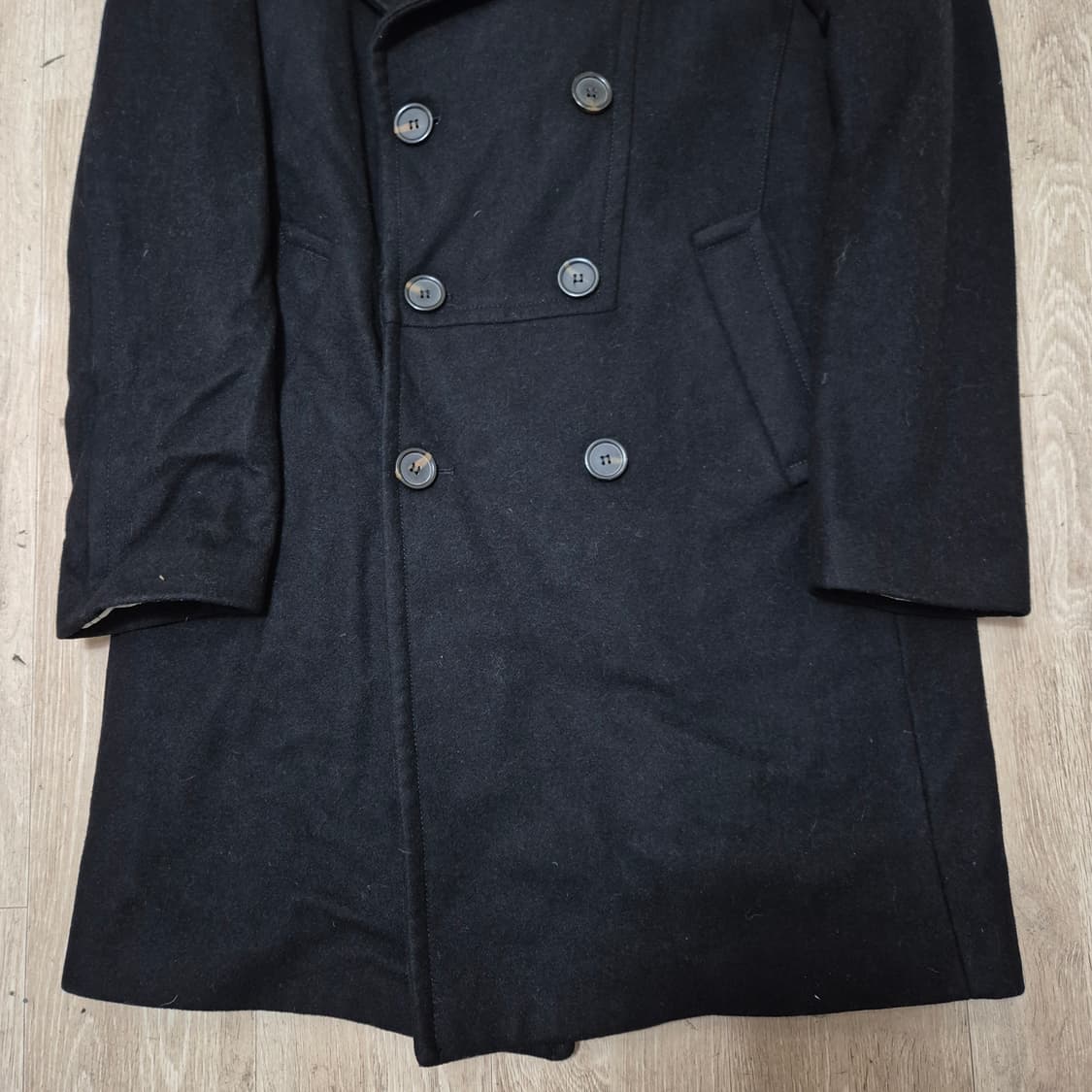 자라 베이직 모직 더블 코트 상품이미지3