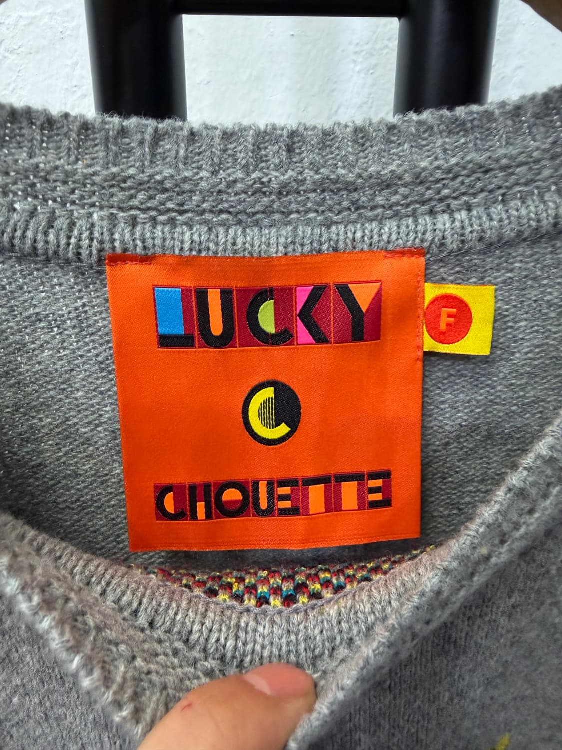 정품) 럭키슈에뜨 오버핏 니트 스웨터 F 상품이미지6