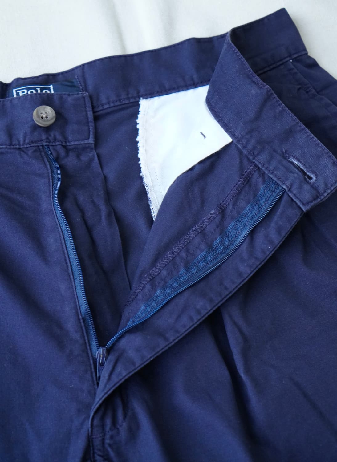 폴로 랄프로렌 더블 플리츠 치노 쇼츠 네이비 31 made in USA 상품이미지6