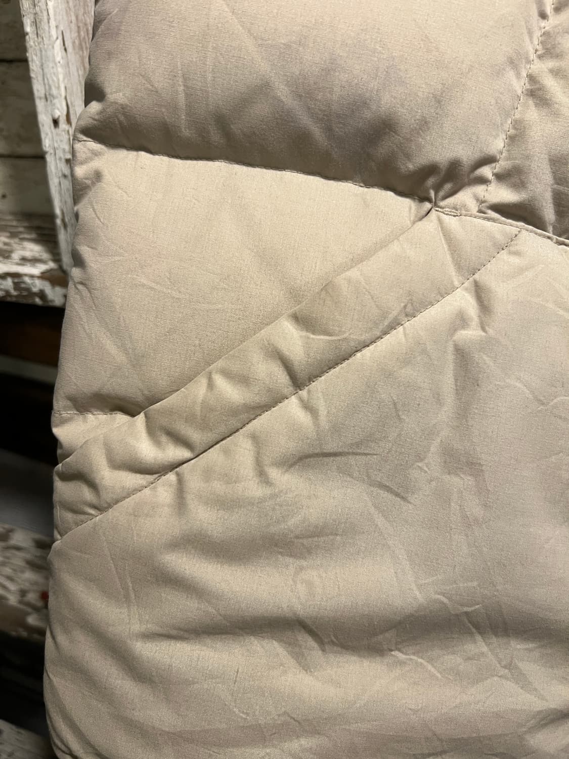 [M]90's 에디바우어 USA 캐나디안 베이지 다운 베스트 상품이미지3