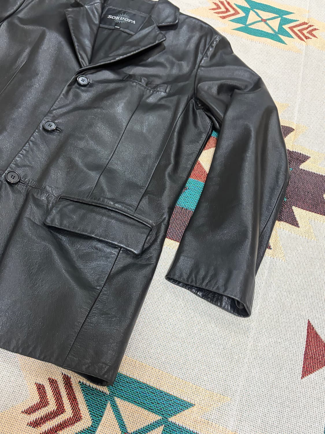 SORDOPA cow leather car coat / 레더 카코트 상품이미지2