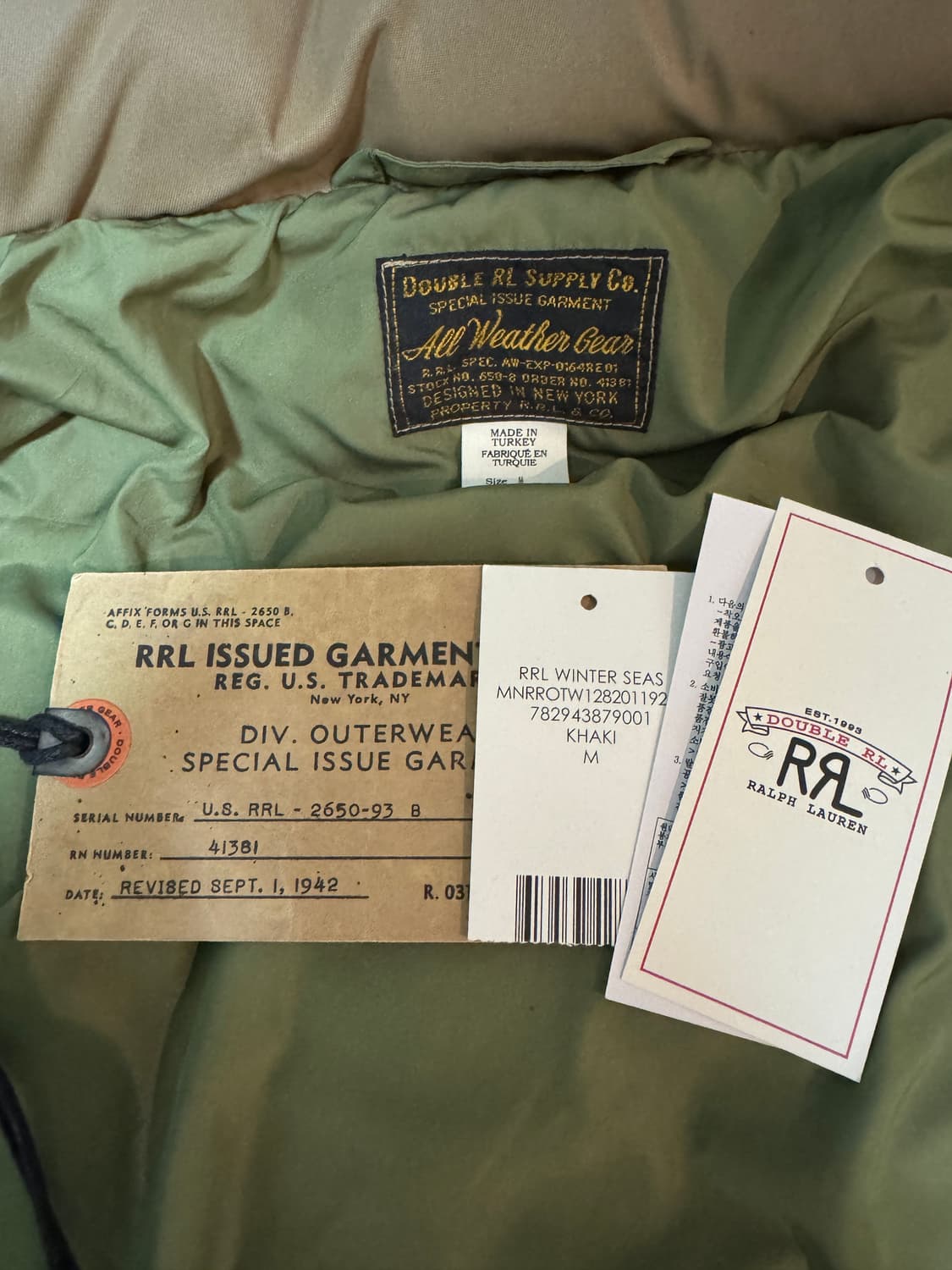 더블알엘 카라코람 파카 M (24fw) 상품이미지2