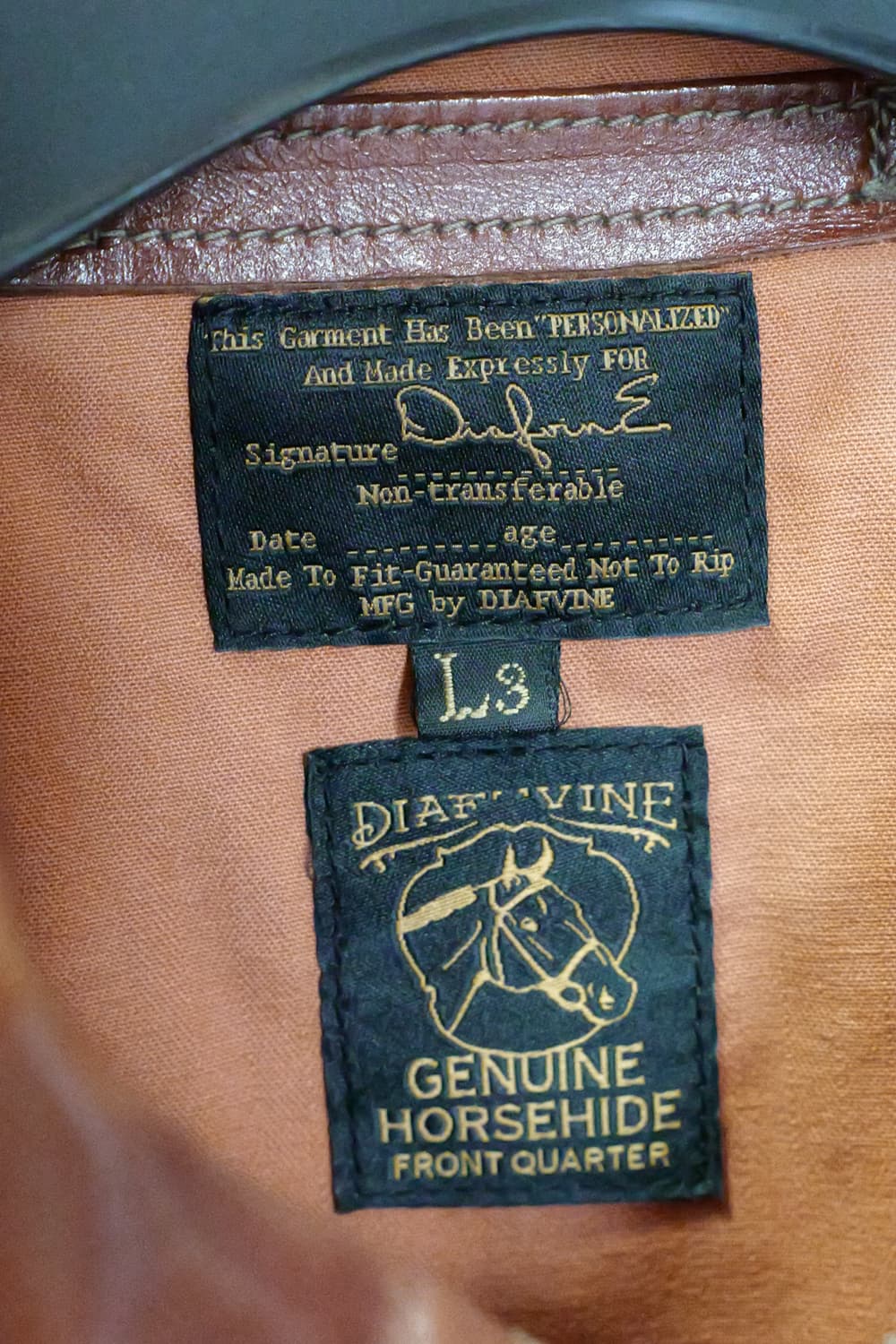 디아프바인 A-2 말가죽 자켓 L사이즈 상품이미지2