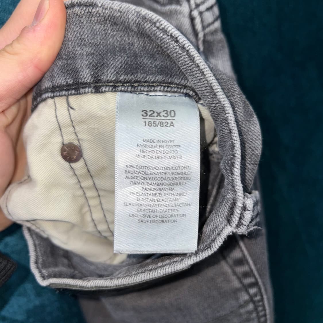 (32) 폴로랄프로렌 레귤러 핏 그레이 데님 팬츠 상품이미지6