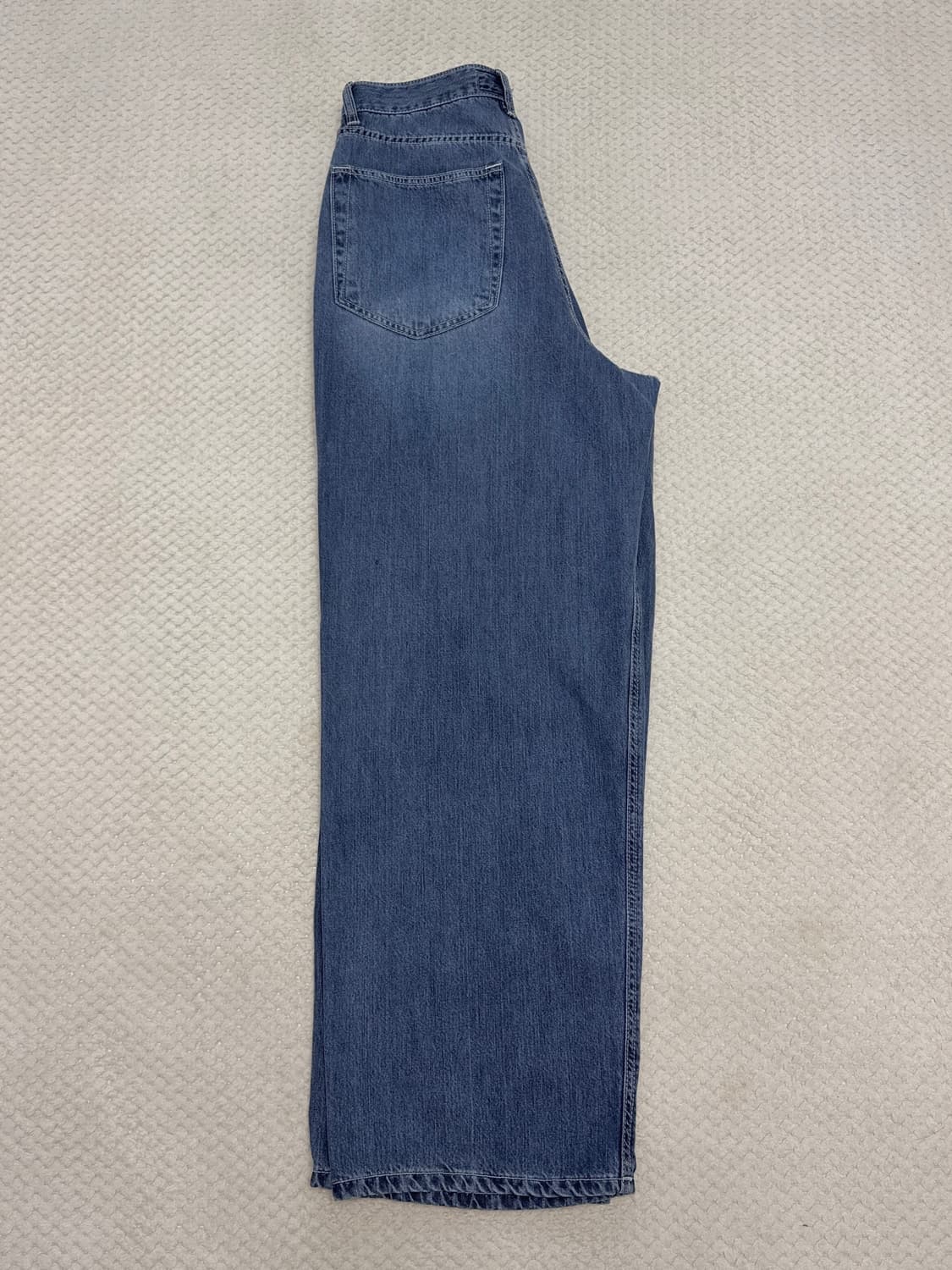 [3] 비긴202 원턱 와이드 슬랙스 데님 팬츠 [페이디드 블루] 상품이미지7