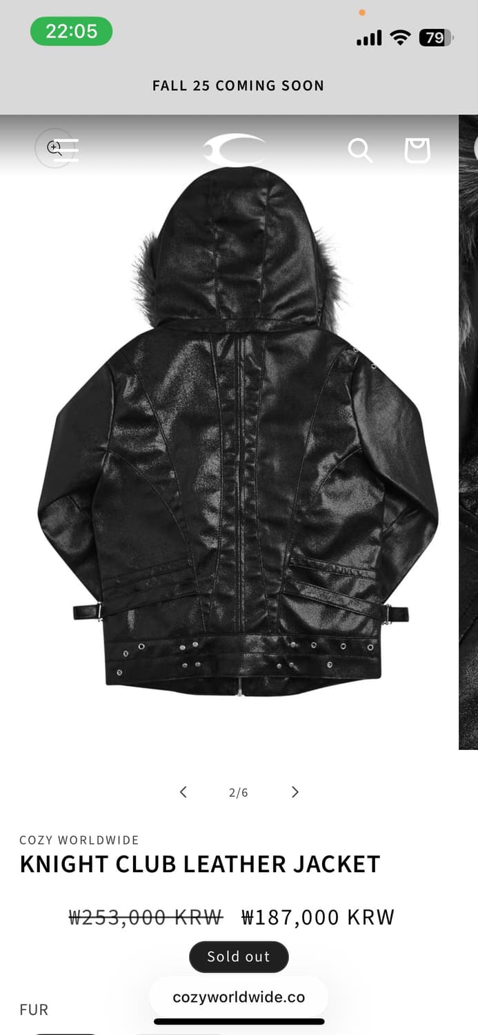 cozyworldwide 코지월드와이드 레더 자켓 상품이미지2