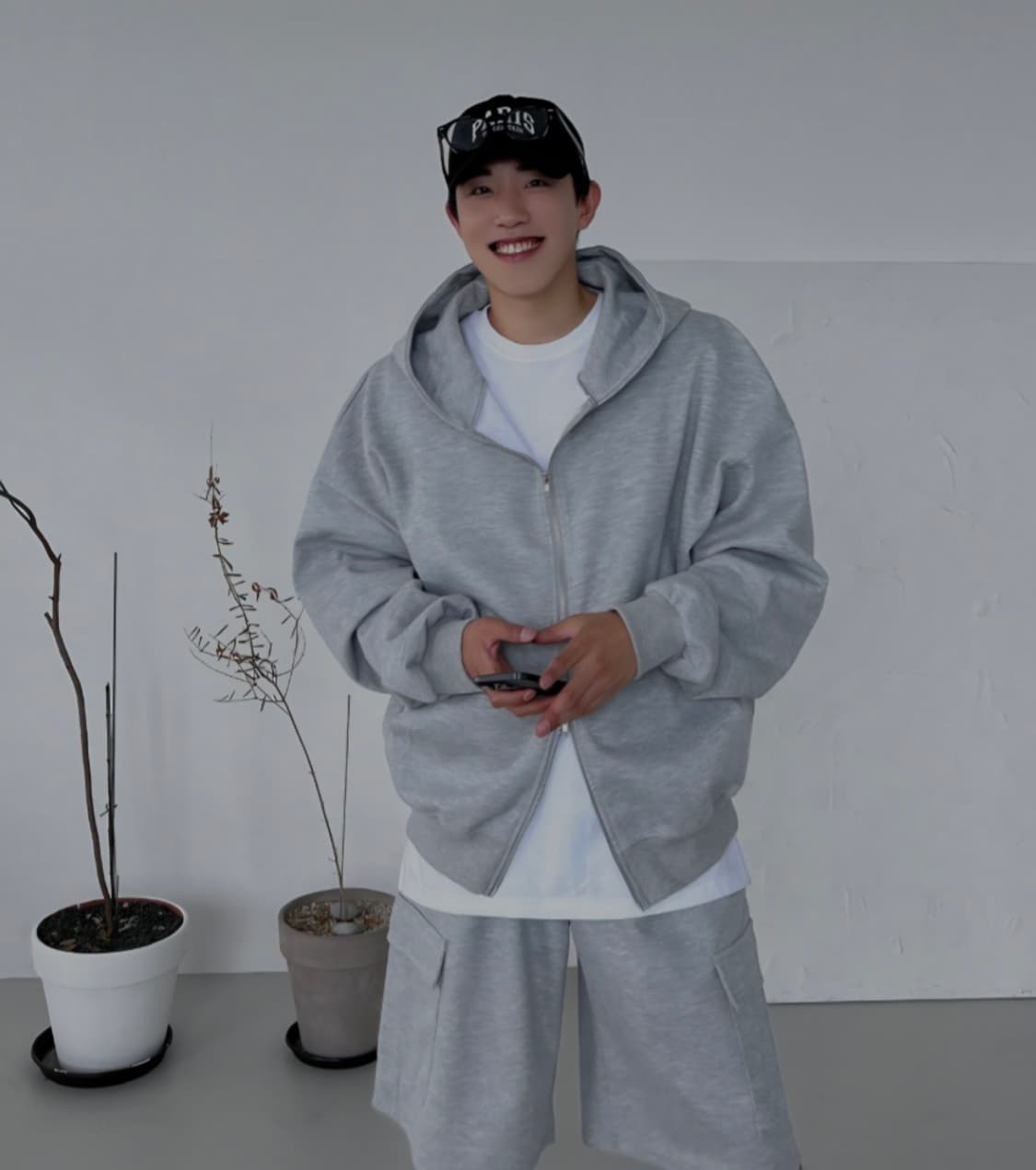 [새상품] 투웨이 후드 집업 남녀공용 상품이미지1