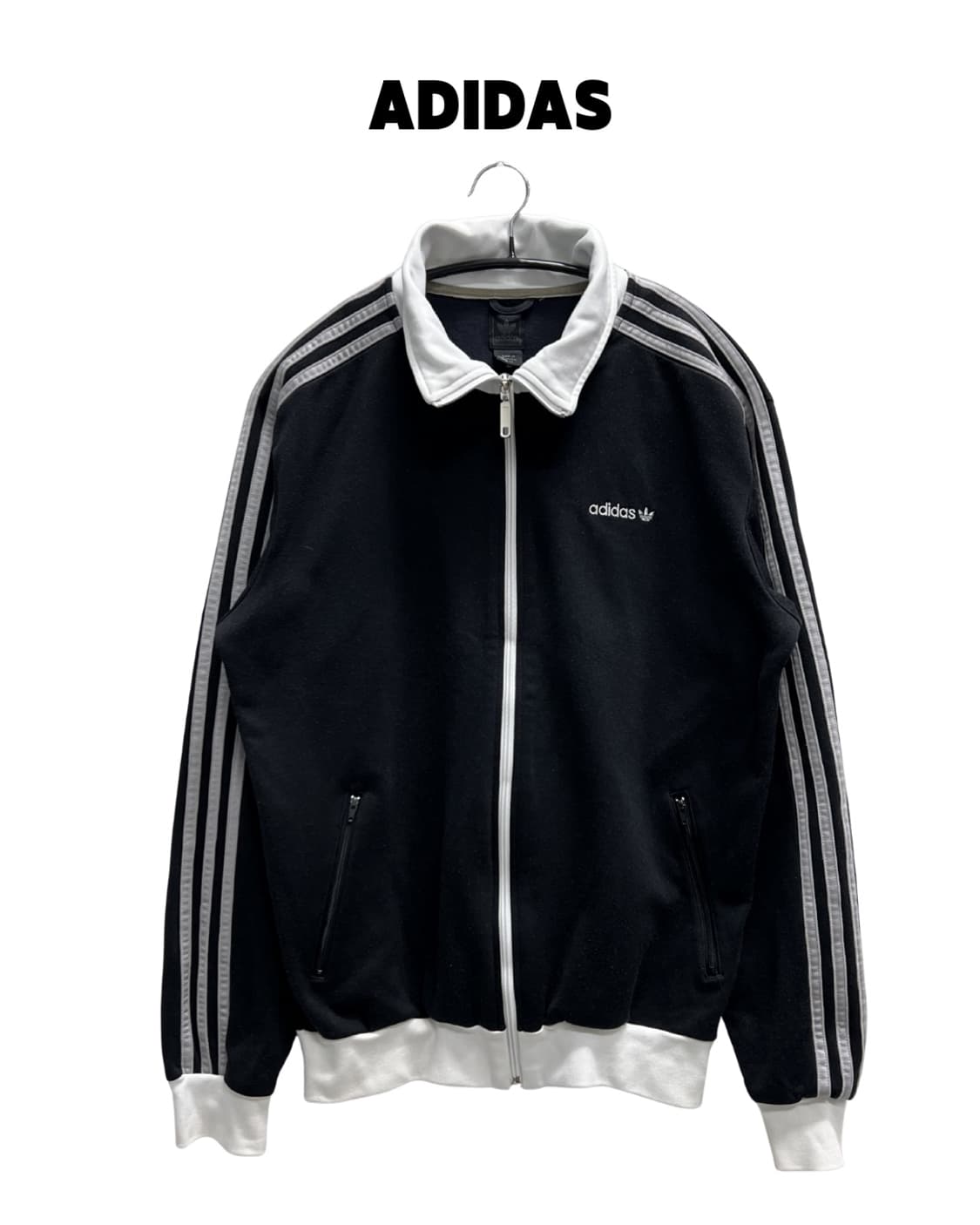 아디다스 올드스쿨 베켄바우어 트랙탑 져지 블랙/화이트/그레이 상품이미지1