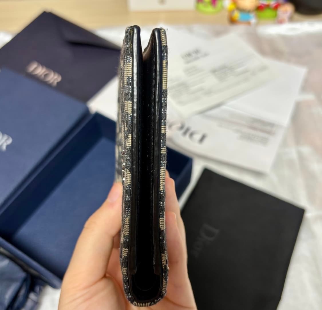 디올 오블리크 반지갑 새상품급 상품이미지3