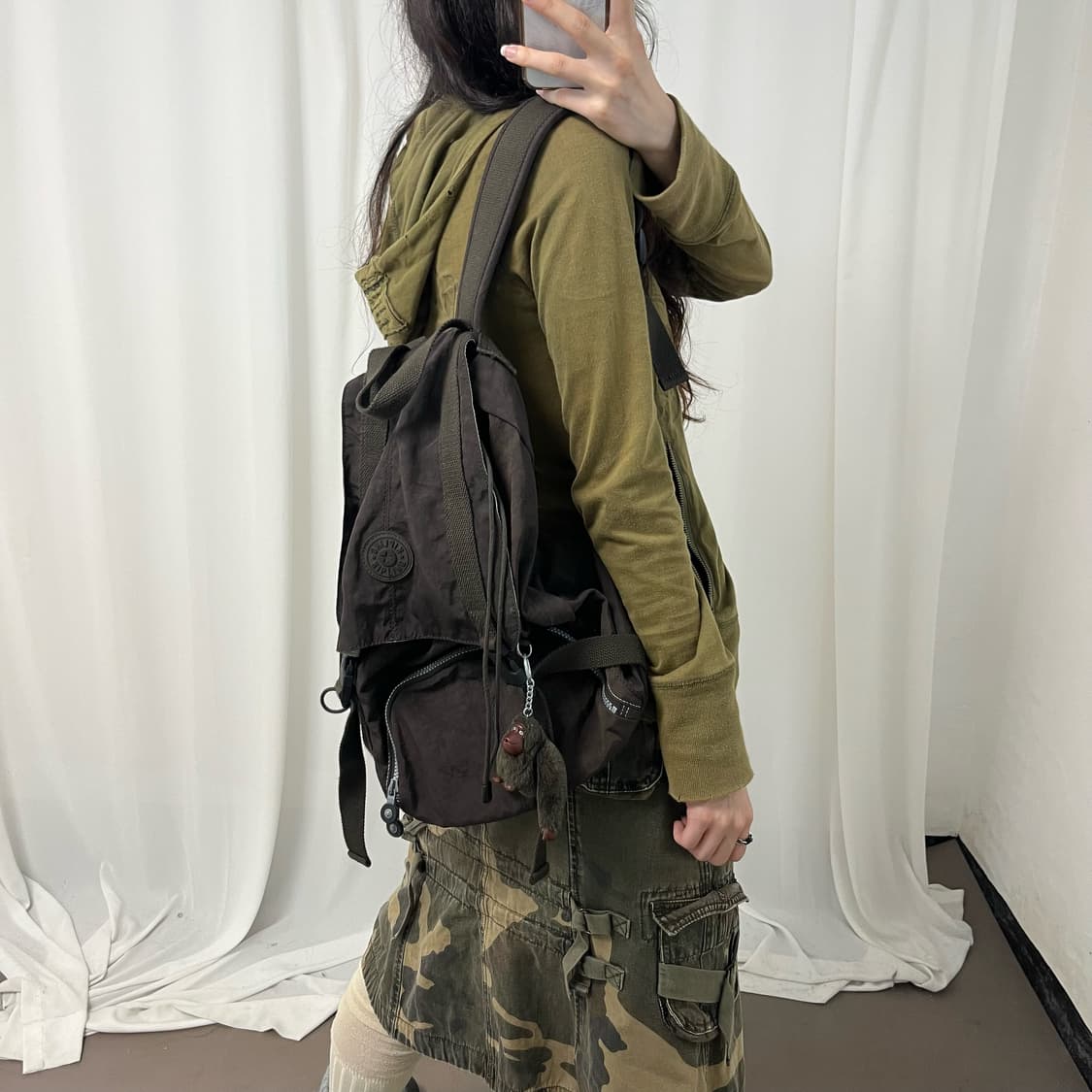 Kipling brown backpack 상품이미지3