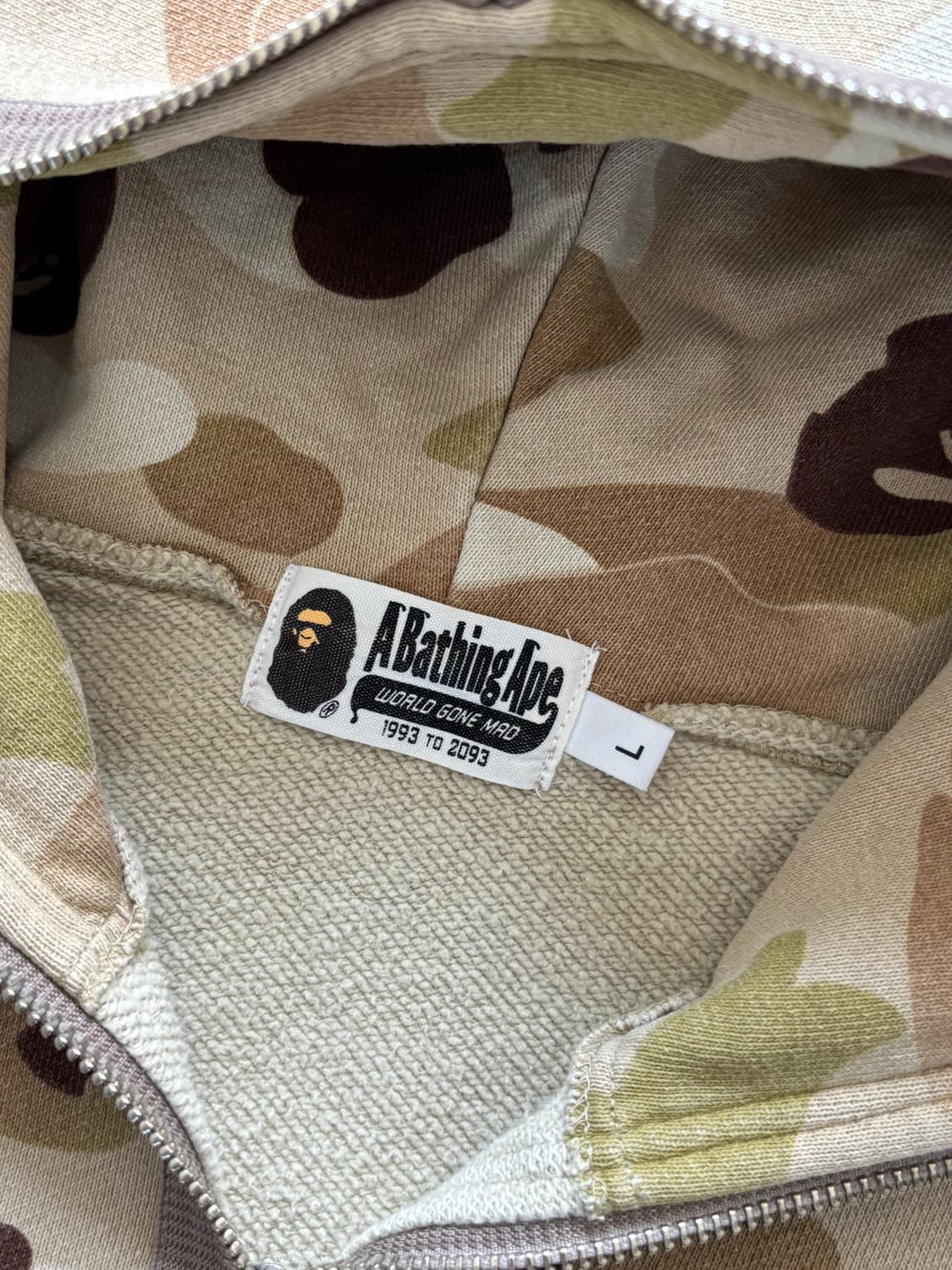 Bape 베이프 그라데이션 카모 로고 풀집 후디 상품이미지7