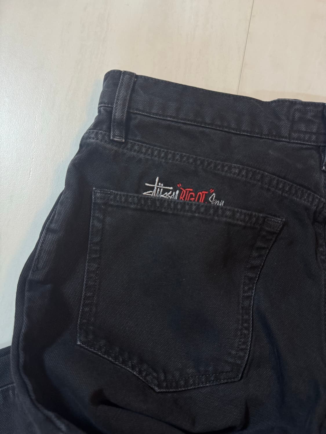 스투시 빅올진 28 블랙 캔버스 데님 상품이미지3