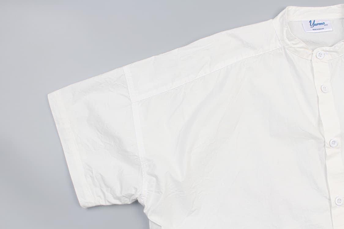 YARMO Oversized Band Collar Half Shirt ( 상품이미지4