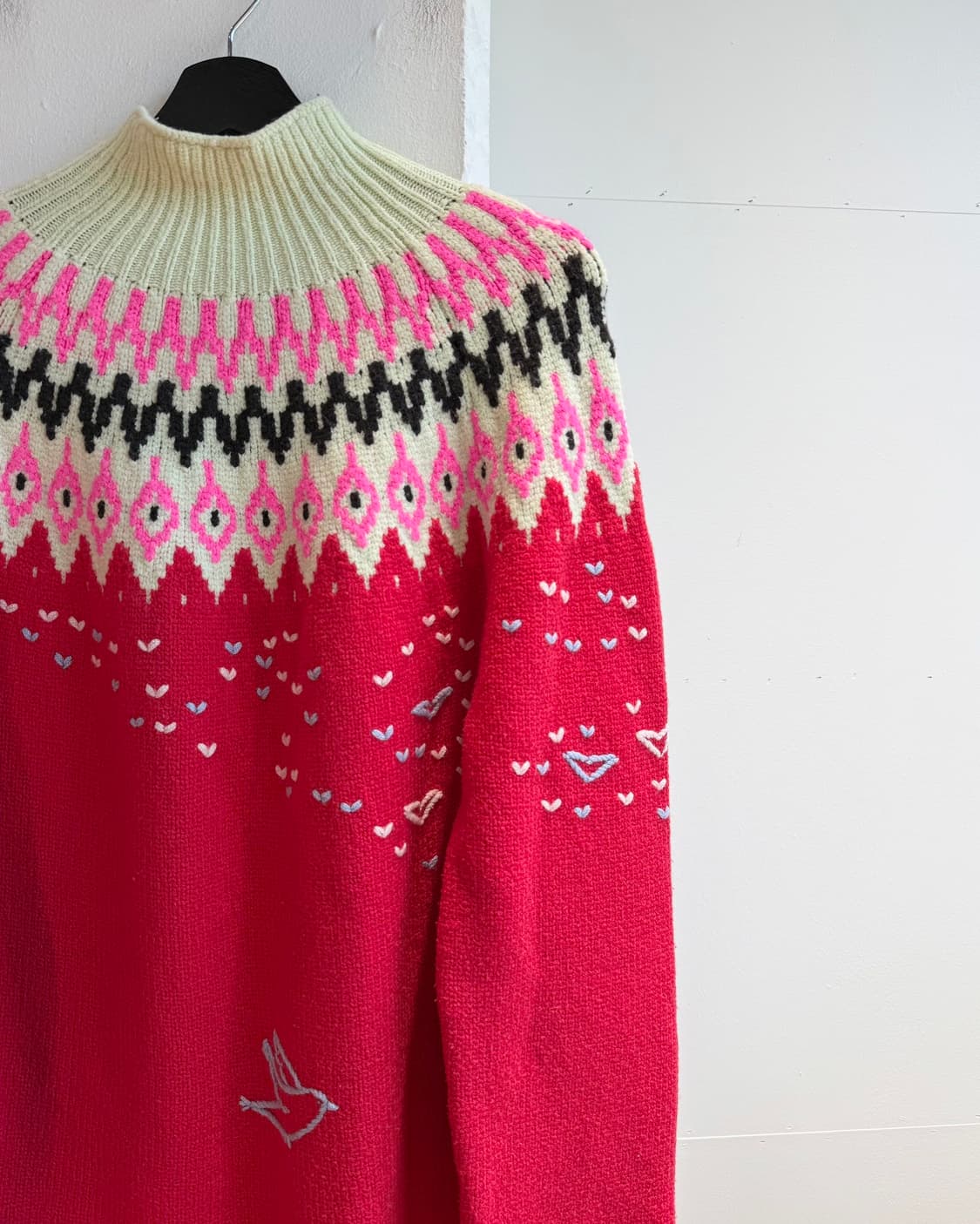 니나 리치 레드 크리스마스 라운드 니트  상품이미지5