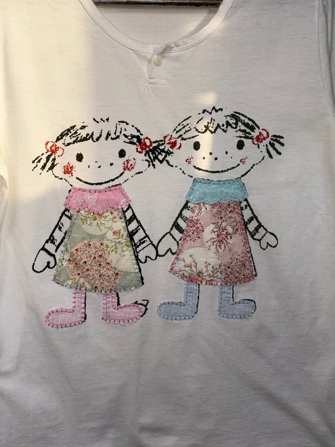 White twin babies patch long sleeve 상품이미지3
