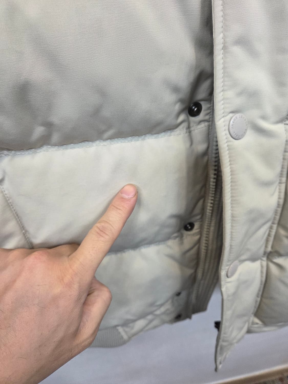 엠엘비 뉴욕양키즈 라쿤퍼 덕다운 패딩 자켓 xl 상품이미지7