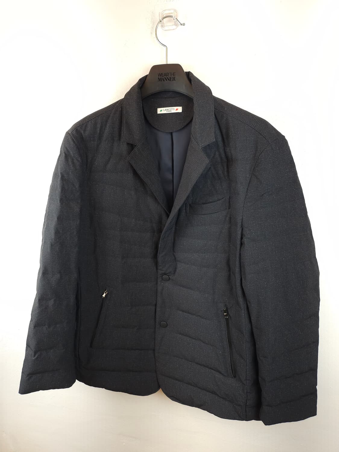 LANCETTI  HOMME 그레이덕다운 패딩 자켓 105 XL 새제품 상품이미지2