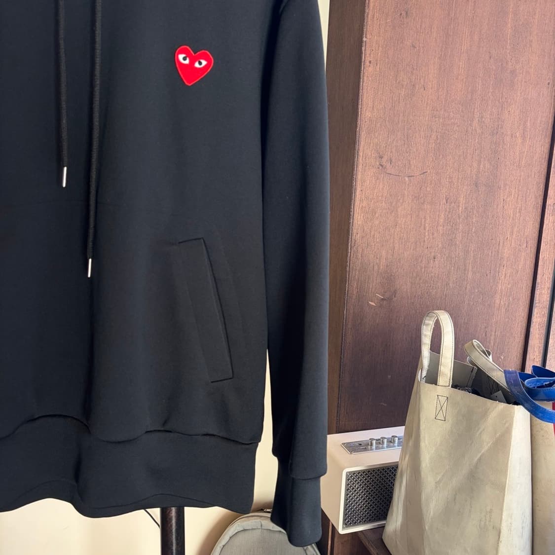 15335 - 꼼데가르송 레드 와펜 후드티 상품이미지4