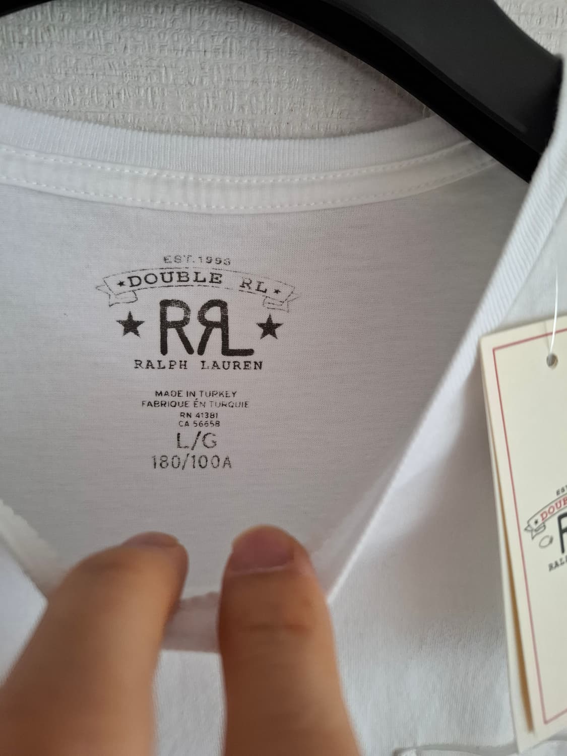 L 더블알엘 RRL 포켓 반팔 티셔츠 화이트 상품이미지2