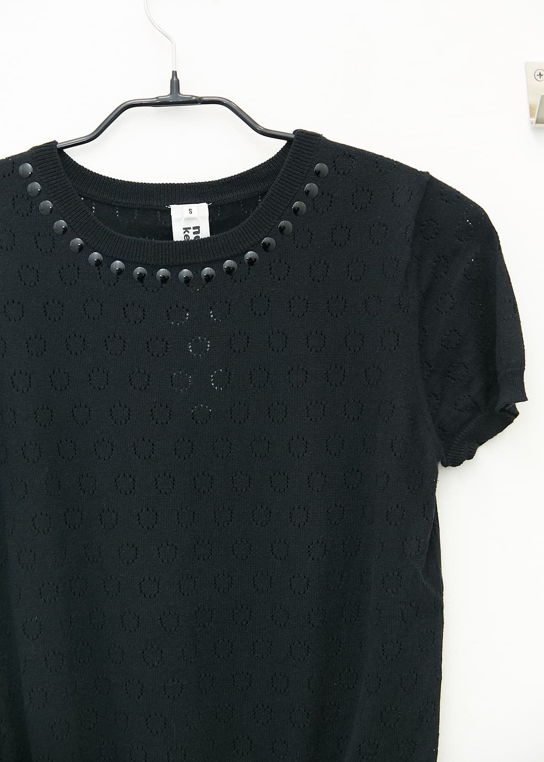 Short Sleeve Cotton Knit Top 상품이미지2