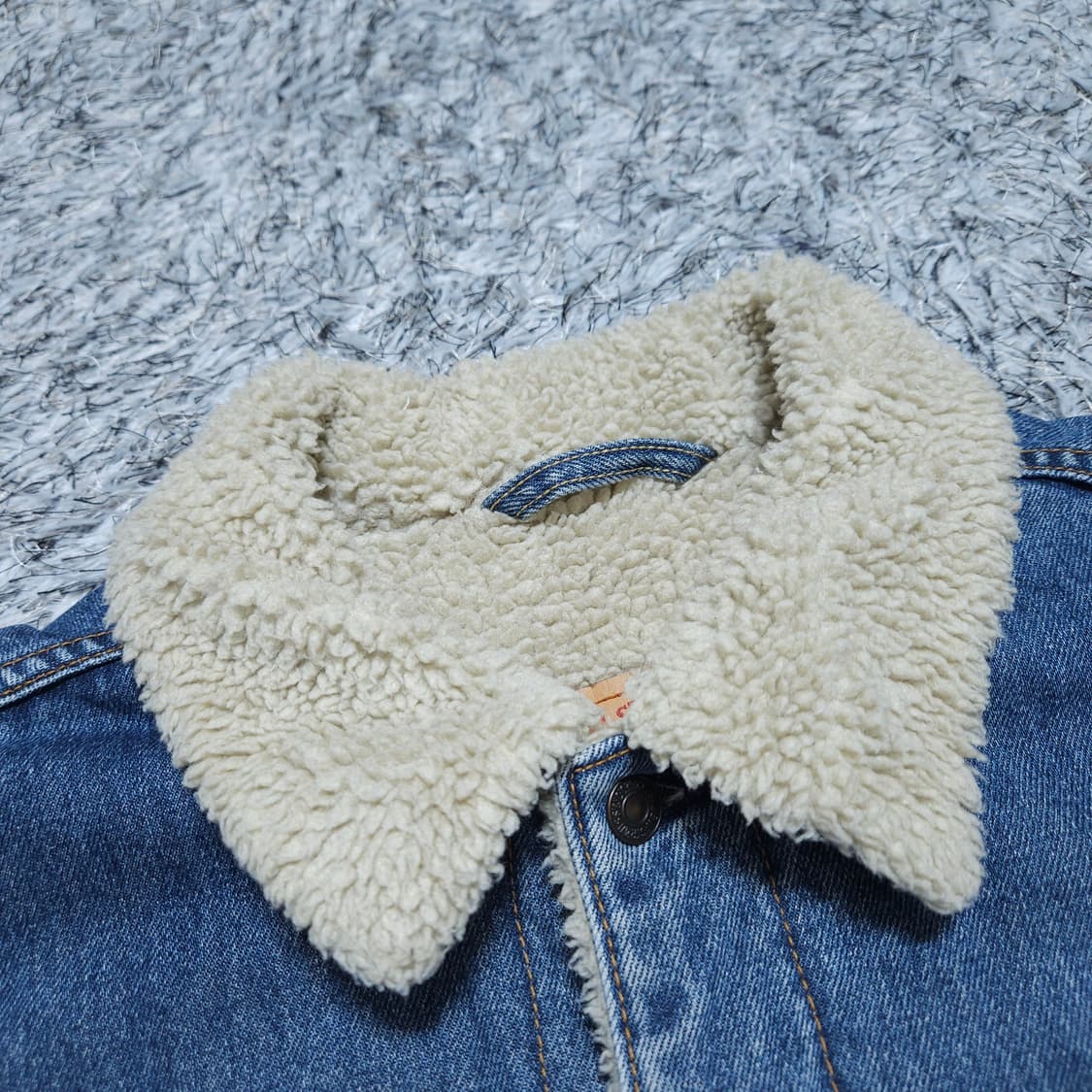 리바이스) L 남자 쉐르파 데님트러커자켓  올드스쿨/ 왕눈이샵 상품이미지7