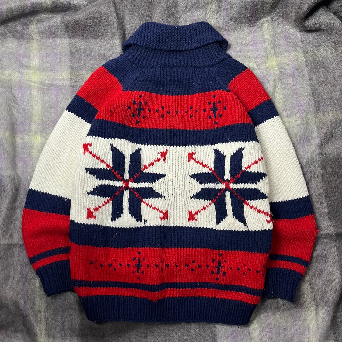 [MACALESTER] 빈티지 노르딕 패턴 집업 코위찬  상품이미지2