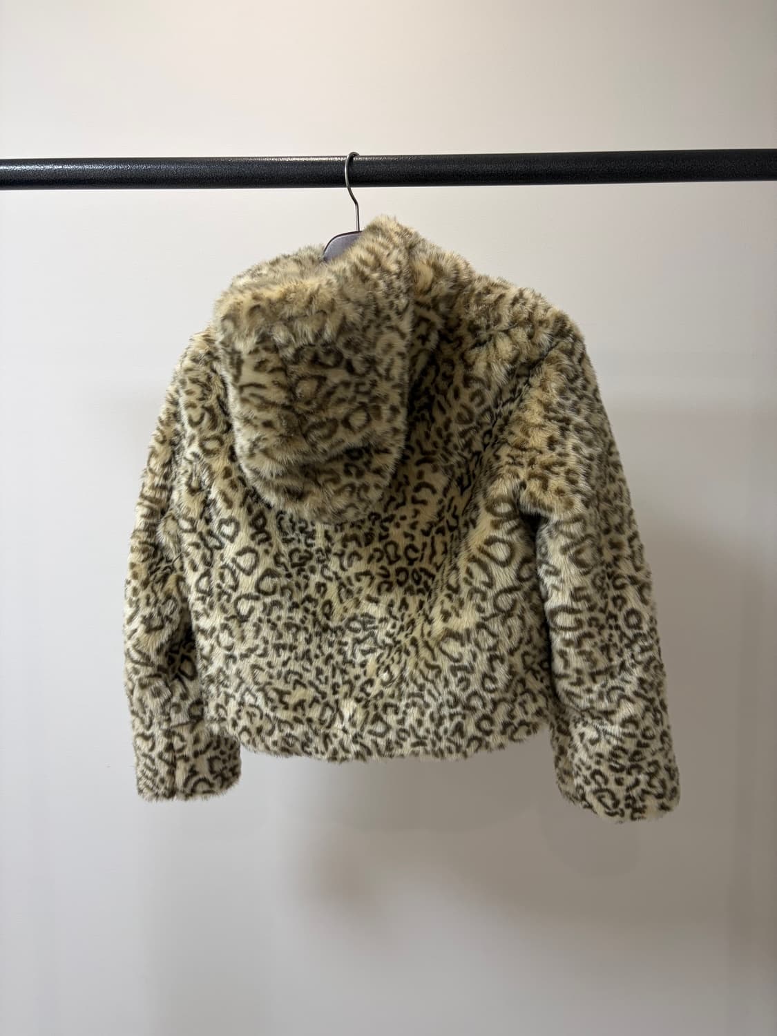 (M) heather 헤더 레오파드 후드 집업 상품이미지3