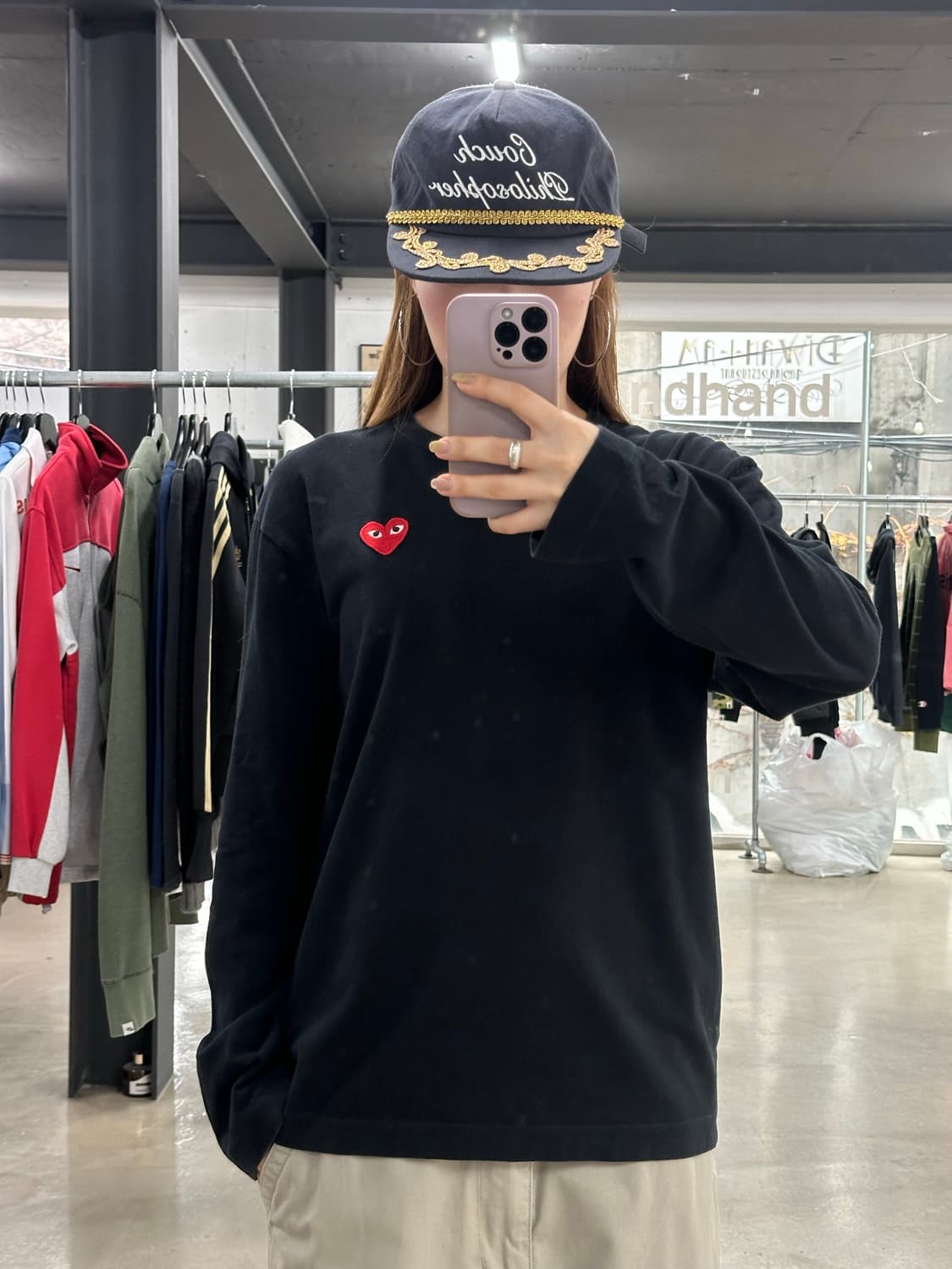 꼼데가르송 레드와펜 롱슬리브 상품이미지2