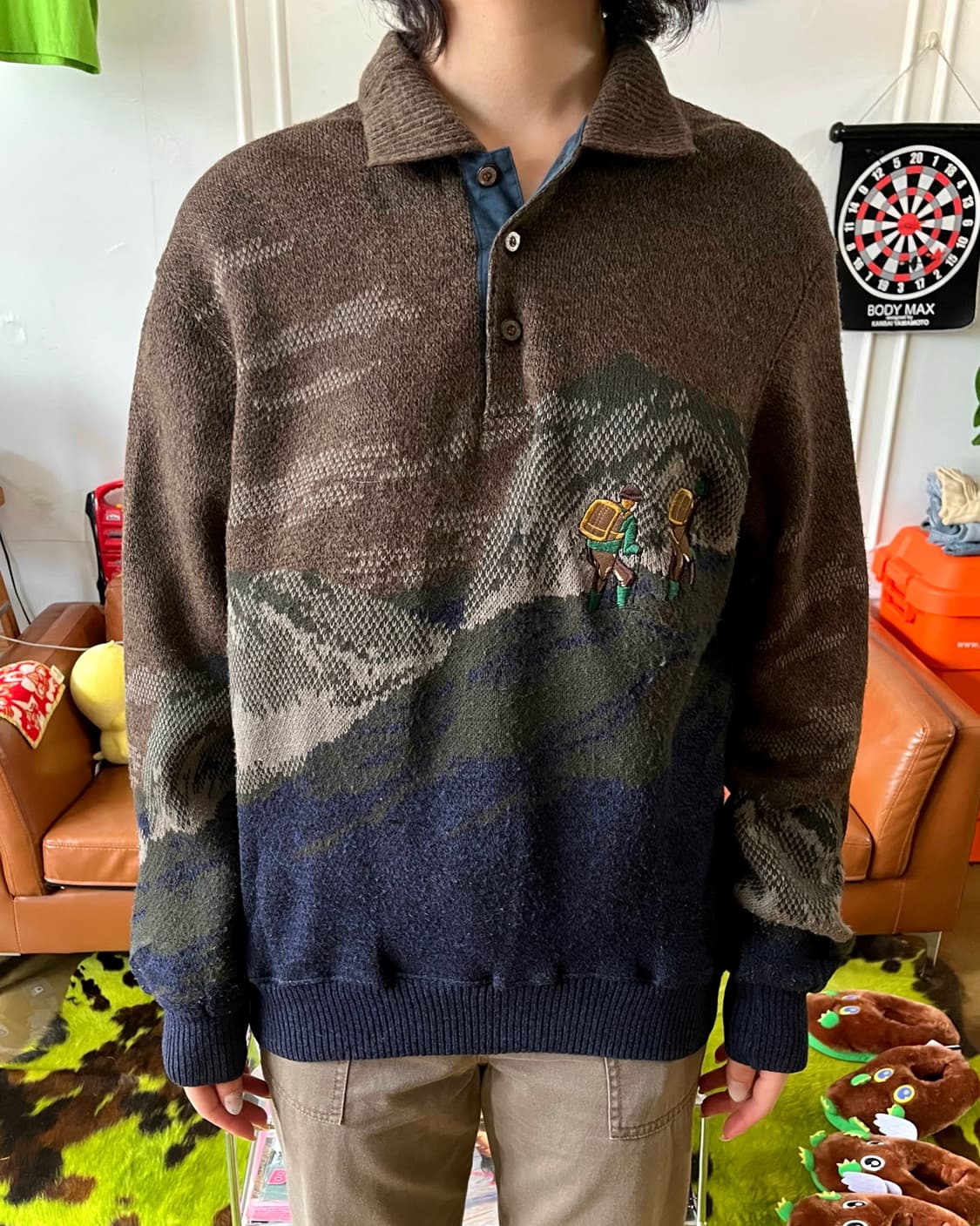 1980-90s Lou Graham Retro Knit Sweater 상품이미지2