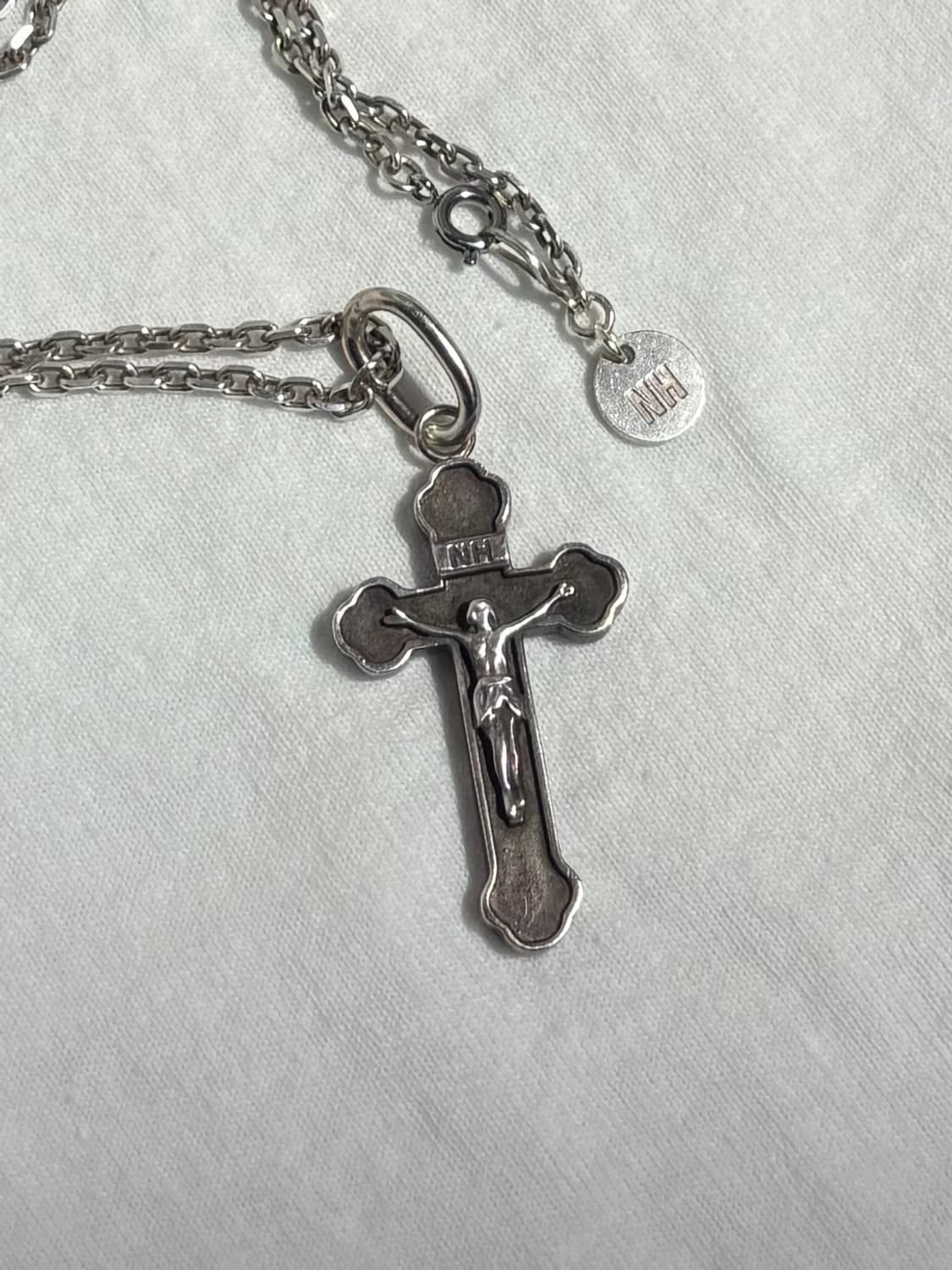 Neighborhood silver cross necklace 상품이미지1