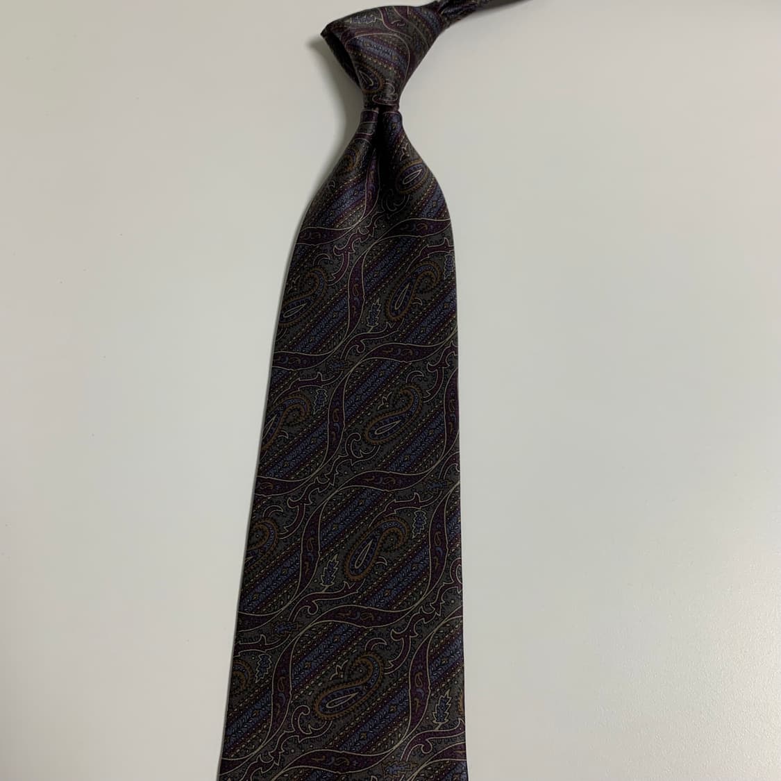 디올(Dior) 페이즐리 명품넥타이 광택 100실크 정장패션 상품이미지7