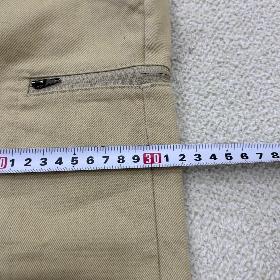 L 앱놀머씽 남성 베이지 밴딩 코튼 팬츠 0619E 상품이미지6