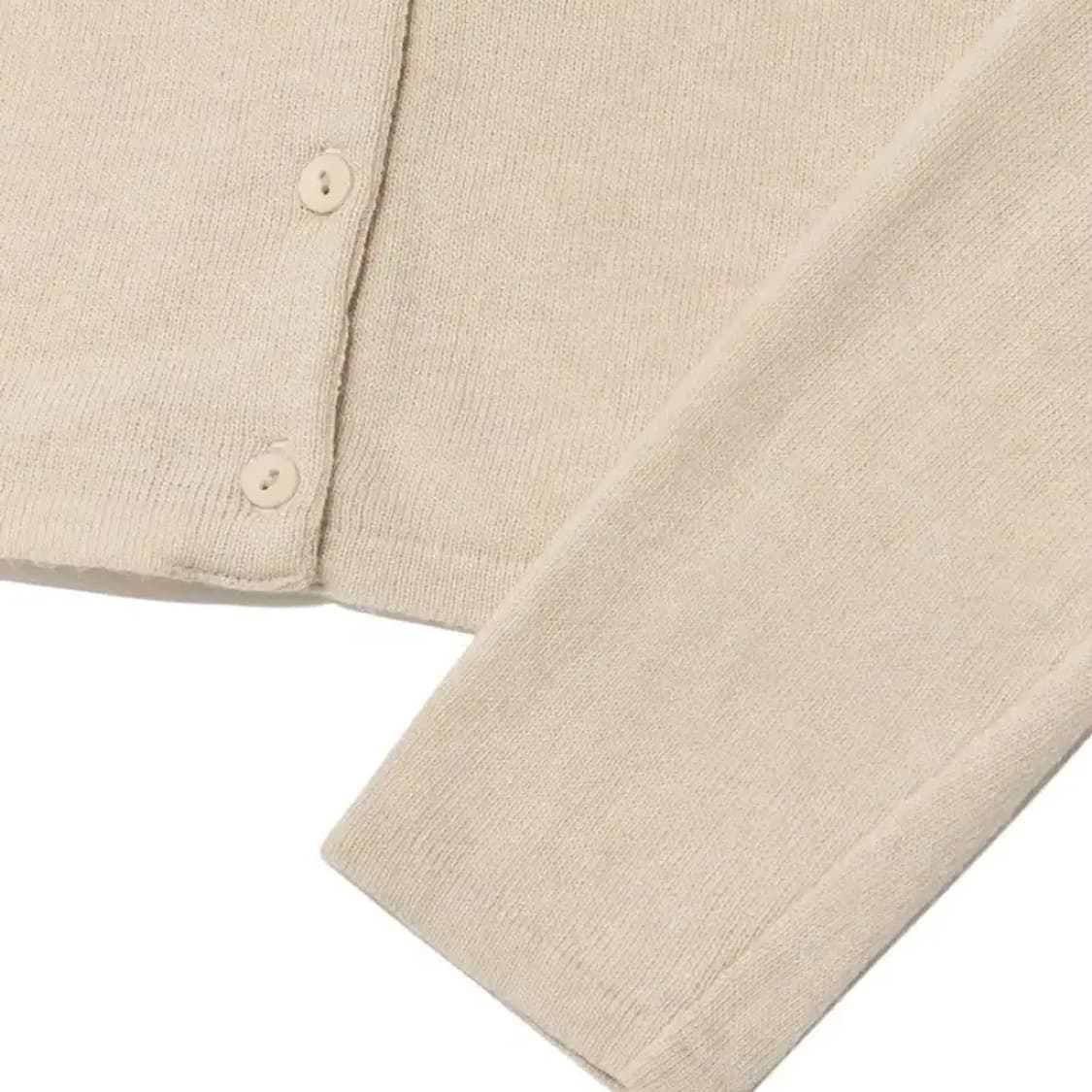 glowny 글로니 에디 니트 가디건 베이지 크롭 상품이미지3