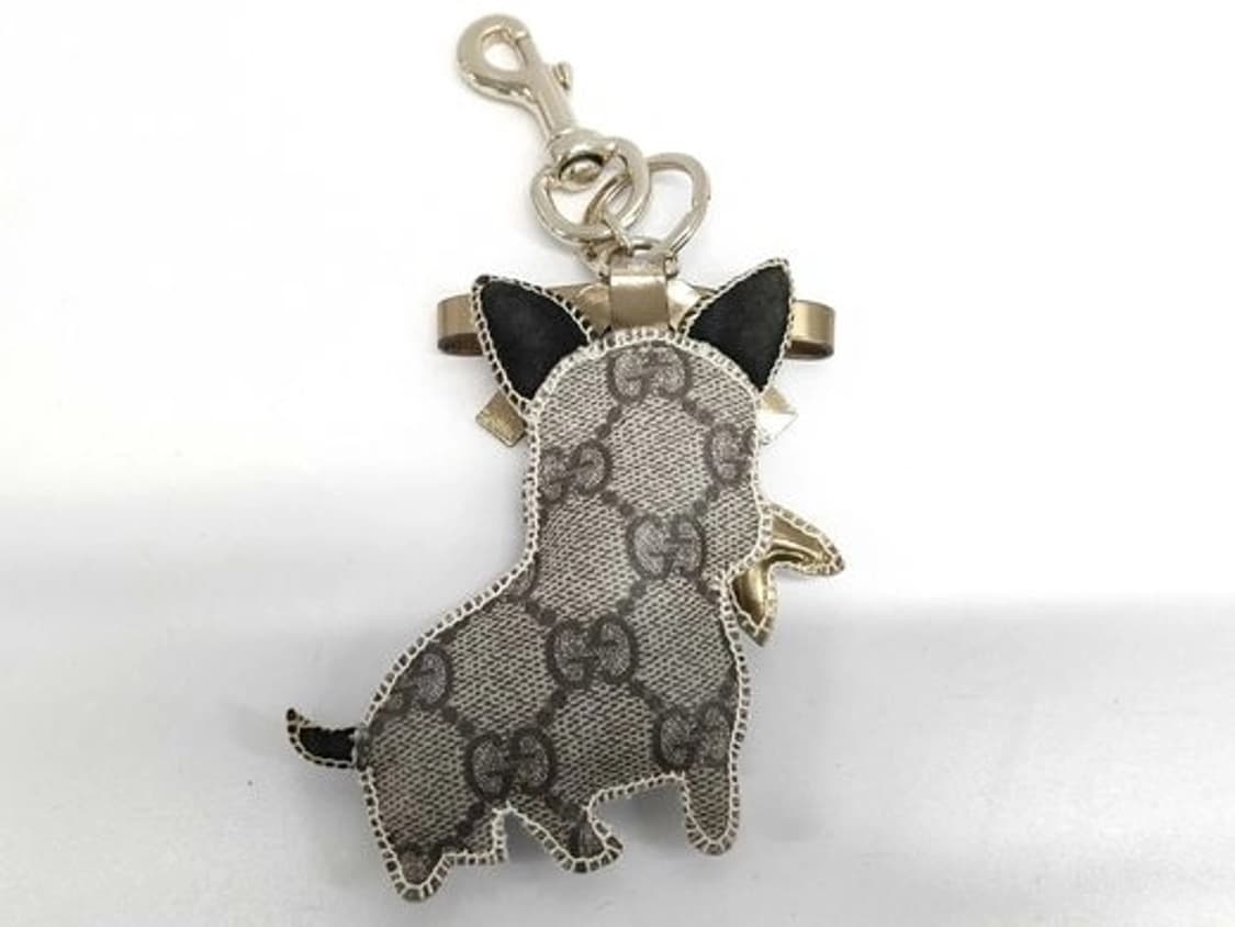 [S급 복원 예정] 구찌(GUCCI) 프렌치 불독 '가스파르' 가죽 키링 상품이미지3