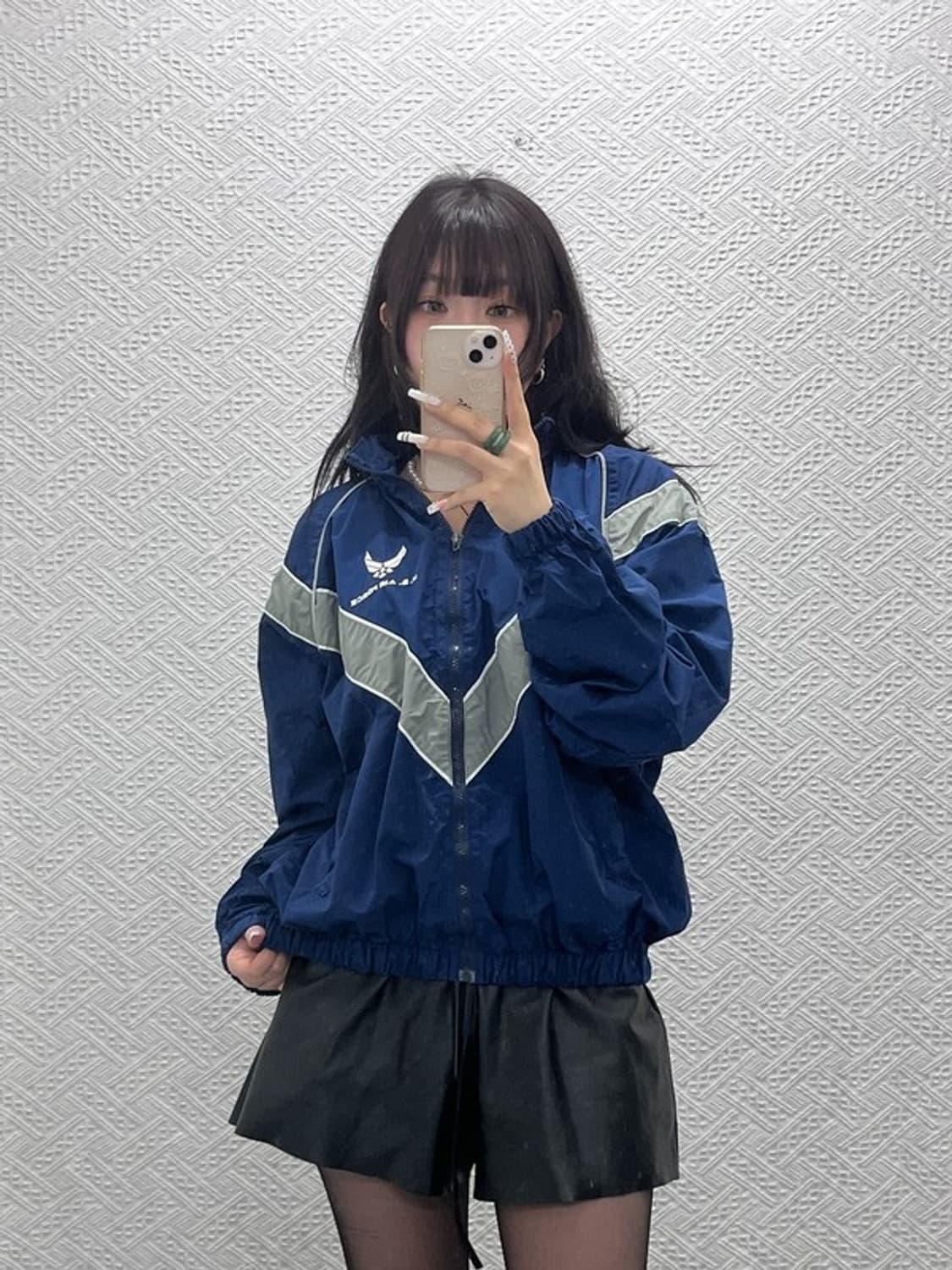 미공군 IPFU 에어포스 레트로 바람막이 자켓 L C10930 상품이미지2