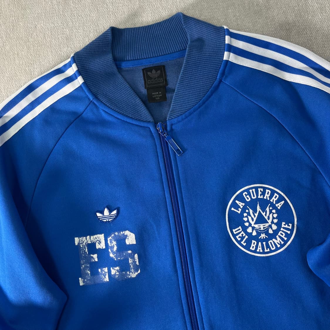 100 아디다스 엘살바도르 트랙탑 블루 져지 상품이미지3