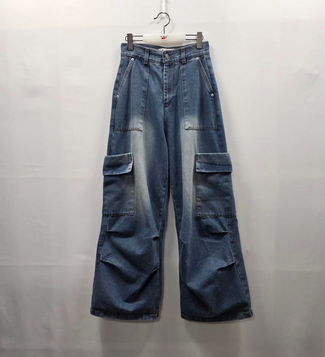 1119 아반드레스 Avandress 와이드 카고 데님 팬츠 M 상품이미지1